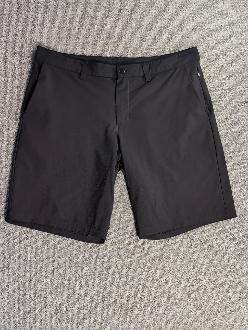 Lululemon Commission Shorts *Warpstreme 11" Size 38 in Jet Black Golf Prep